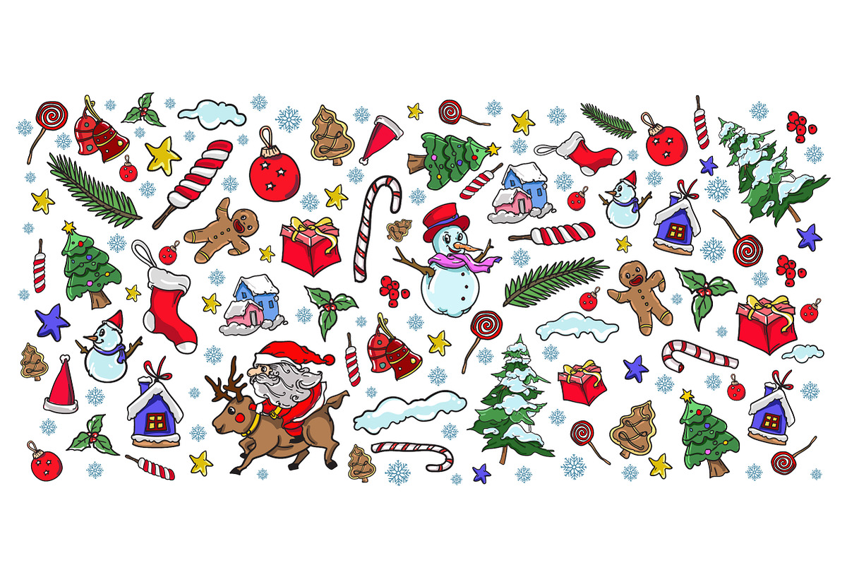 Christmas Greeting Card Illustration, a Decorative Illustration by singpentinkhappy (Photo 2 of 10)