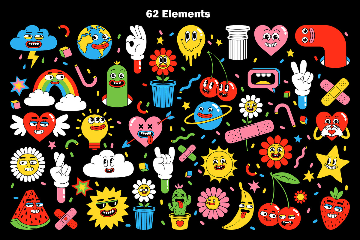 Cartoon Illustrations & Patterns, an Illustration by Martyshova (Photo 2 of 16)