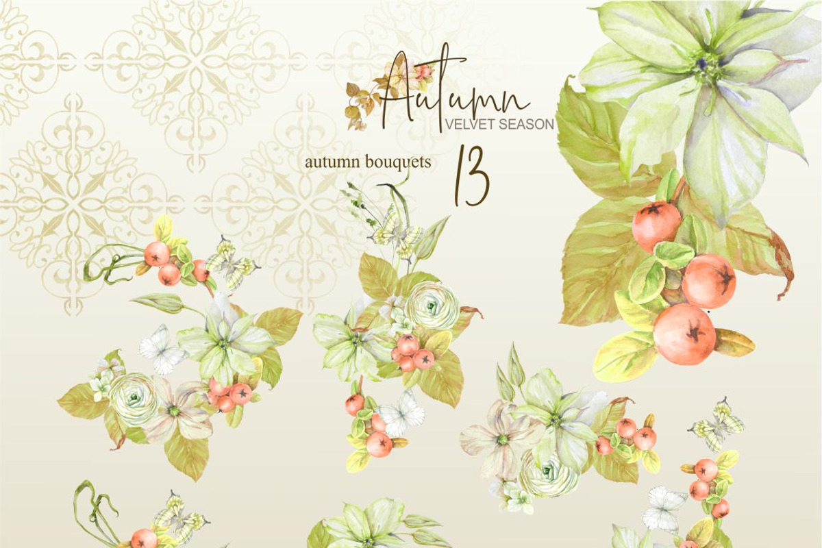 Four autumn sets for the price of on, a Seasonal Illustration by Collection by VY (Photo 5 of 17)
