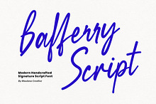 Bafferry Modern Handcrafted Script