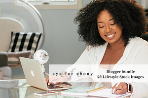 African American Woman Blogging