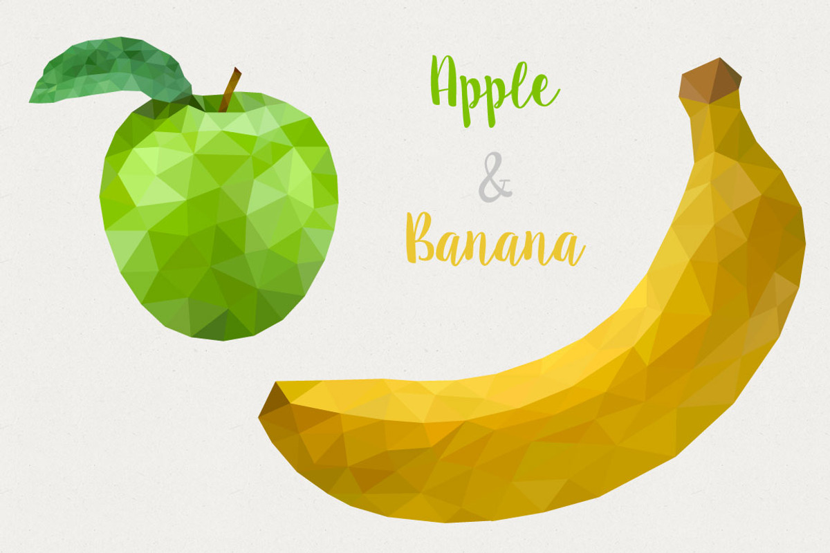 Geometric Fruit Set preview 3