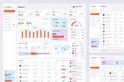 Salestics - Sales Dashboard, an UI Kit Template by peterdraw (Thumbnail 2 of 7)