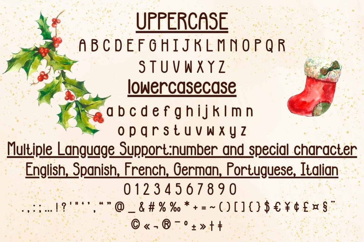 Happy December - Handwritting, a Handwritten Font by Charmingbear59.design (Photo 5 of 5)