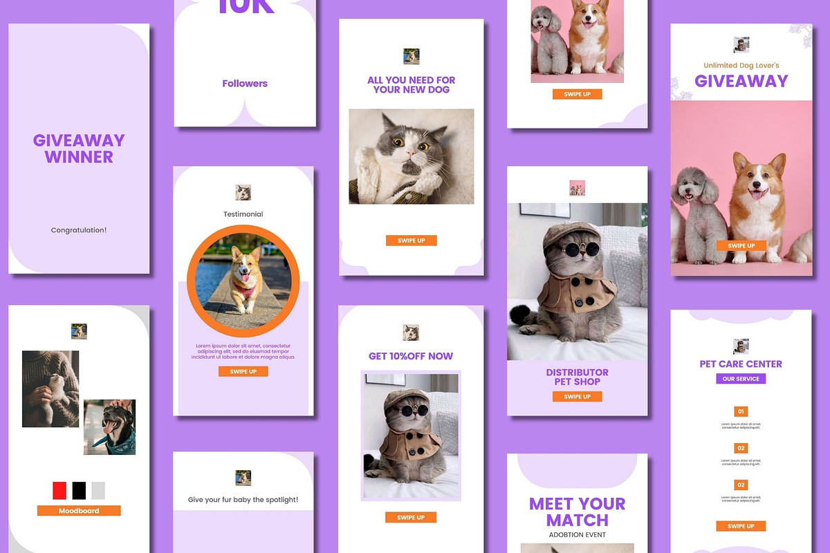 Pet Shop Social Media Story Template, a Social Media Template by BoontenStudio (Photo 5 of 8)