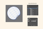 Blank Sticker Mockup Set, a Mockup by DesignerCandies (Thumbnail 10 of 11)