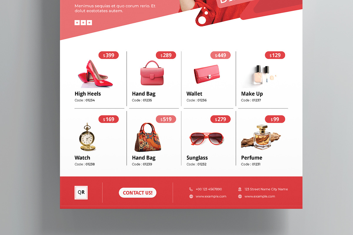 Fashion Hot Sale Flyer Template, a Flyer Template by MightyDesign (Photo 3 of 8)