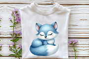 Baby Blue Woodland Animals Clipart, an Illustration by Rose Art (Thumbnail 7 of 7)