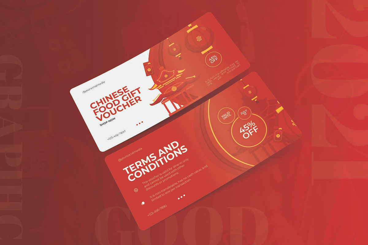 Chinese Delight - Gift Voucher, a Print Template by AQR Studio (Photo 2 of 2)