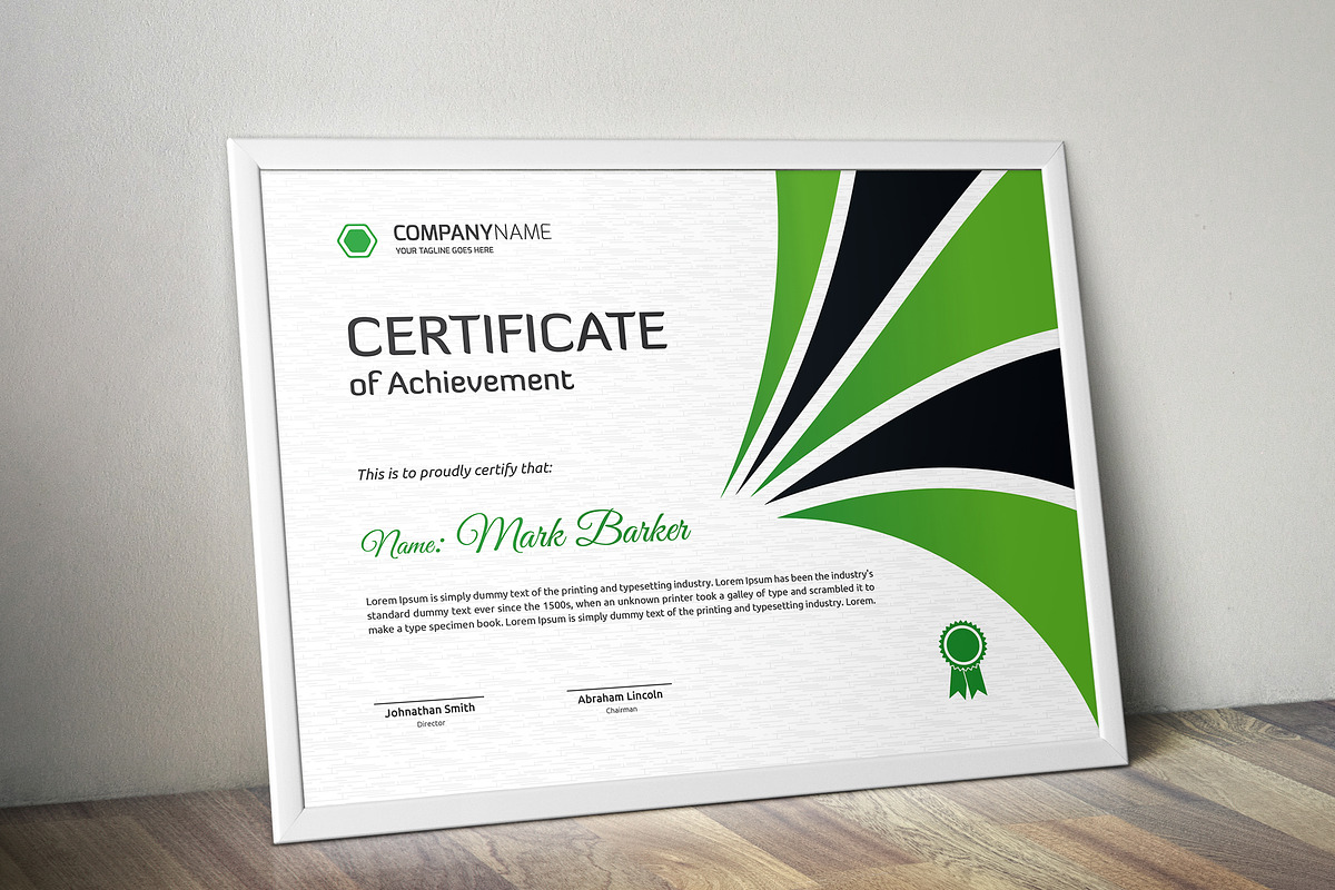 Certificate Word | PSD | AI, a Stationery Template by Curve Design (Photo 4 of 4)