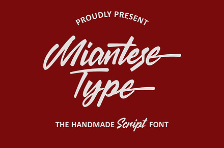 Miantese Handmade Script Font, a Script Font by Maulana Creative