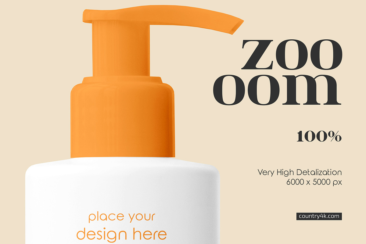 Pump Bottle Mockup Set, a Packaging Mockup by Country4k (Photo 3 of 4)