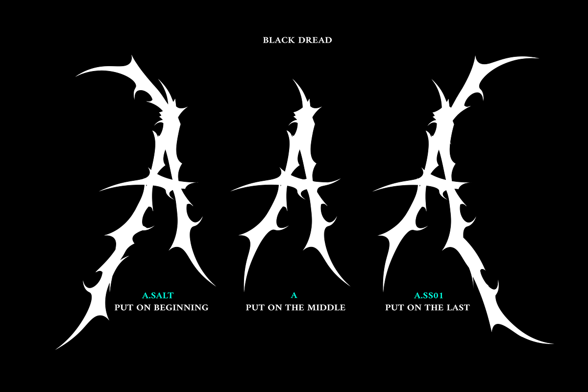 Black Dread Font Free Downloadv - UIFreebies