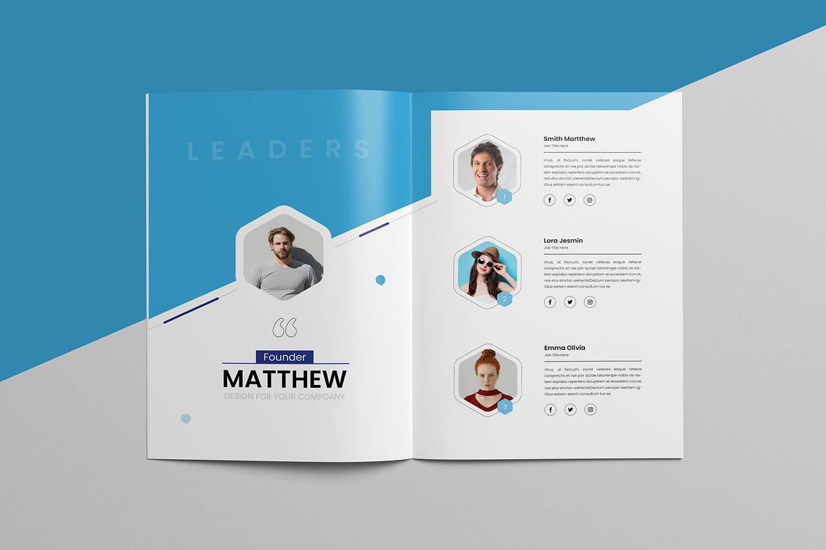 Company Profile Template, a Brochure Template by KreateTribe (Photo 6 of 8)