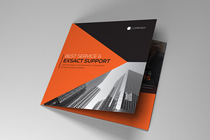 Indesign Brochure red-black theme