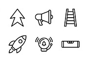 380 Customer Service Icon Set, an Outline Icon by adenpinkstore (Thumbnail 12 of 19)