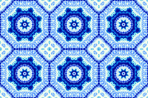 40 Seamless Blue Tile Patterns