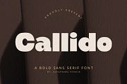 Callido - Sans Serif Font, a Sans Serif Font by Alpaprana (Thumbnail 1 of 10)