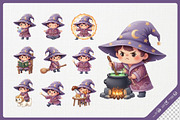 Whimsical Wizard Cute Kids, a Person Illustration by Gohsantosa (Thumbnail 3 of 4)