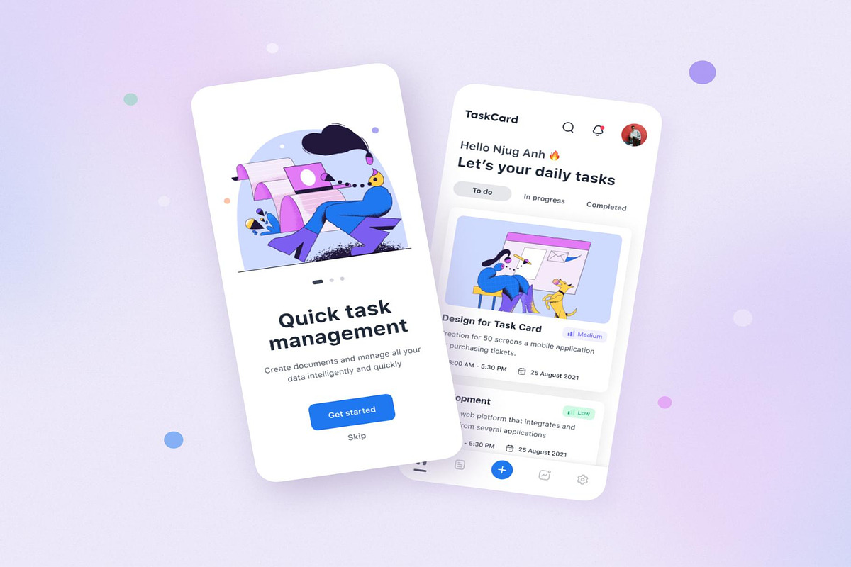 TaskCard App : iOS Ui Kit, an UI Kit Template by Creative Perspective (Photo 4 of 6)