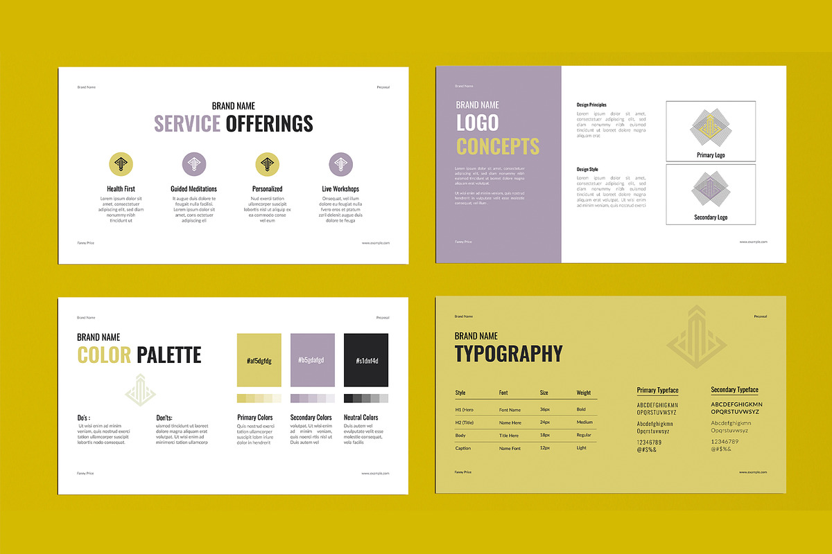 Brand Proposal Presentation Template, a Presentation Template by MightyDesign (Photo 4 of 9)