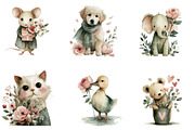 valentine and nursery animals set, an Illustration by CreationArt (Thumbnail 7 of 7)