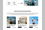 Travel Agency Landing Page, an UI Kit Template by CreativeShaper (Thumbnail 4 of 5)