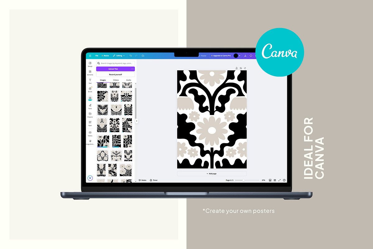 Dark Flowers. 2 | Wall Art Creator, an Object Graphic by Leleka.Store (Photo 15 of 18)