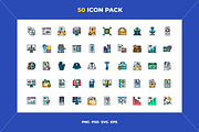 Business icons, an Outline Icon by Wencory (Thumbnail 1 of 2)