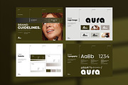 AURA / Brand Guideline Template, a Brochure Template by Slide-Agency (Thumbnail 8 of 11)