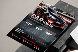 Car Wash Service Flyer Template