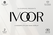 Ivoor - Classy Modern Sans Display, a Sans Serif Font by Cloverons (Thumbnail 1 of 14)