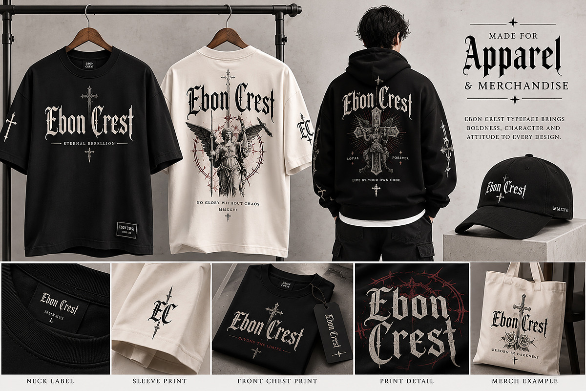 Ebon Crest, a Blackletter Font by Wow Magic (Photo 6 of 7)