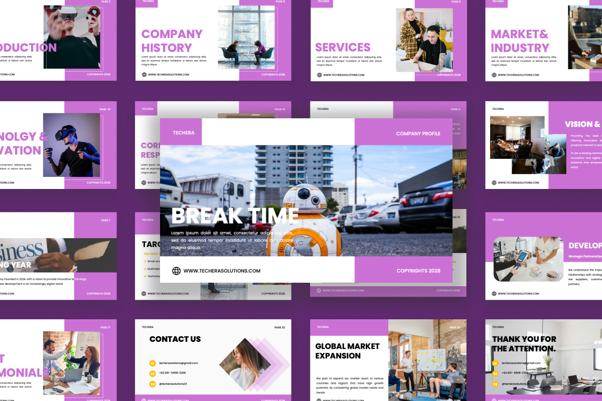 AI & Digital Fintech Google Slides, a Presentation Template by twinstd (Photo 3 of 4)