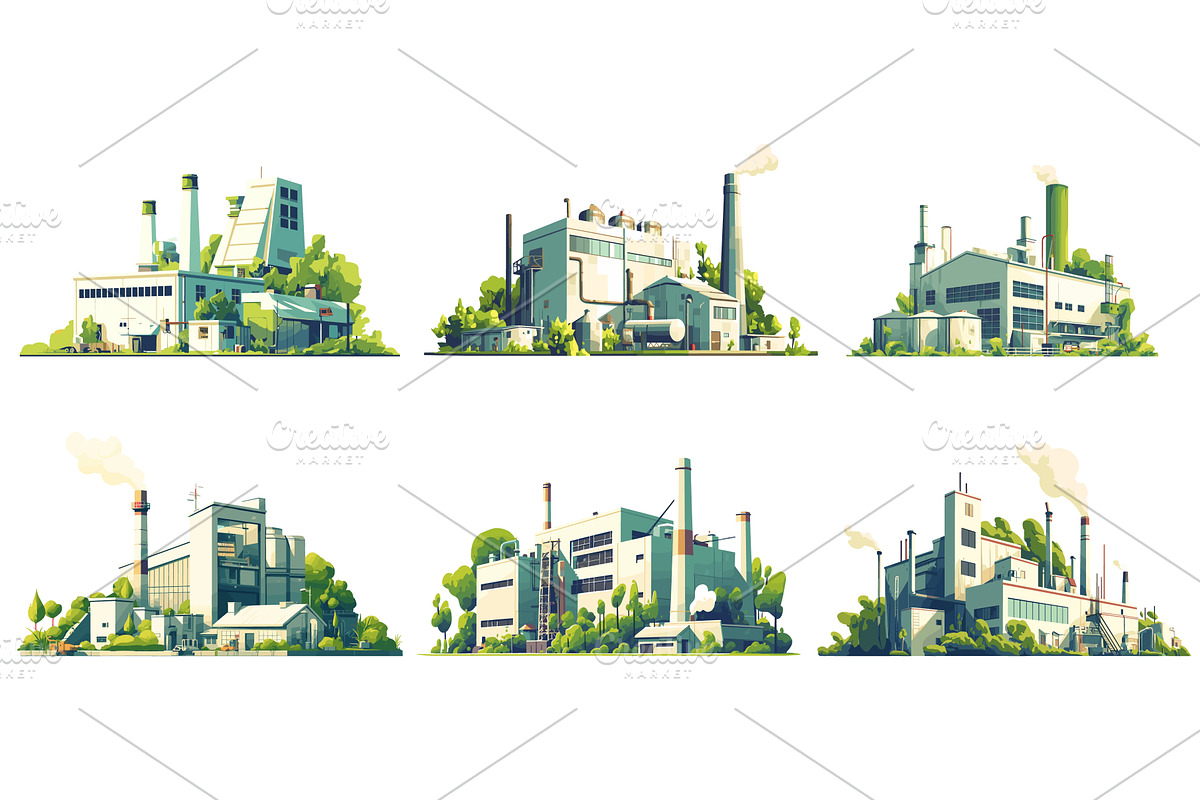 Cartoon set of environmentally, an Illustration by LadadikArt
