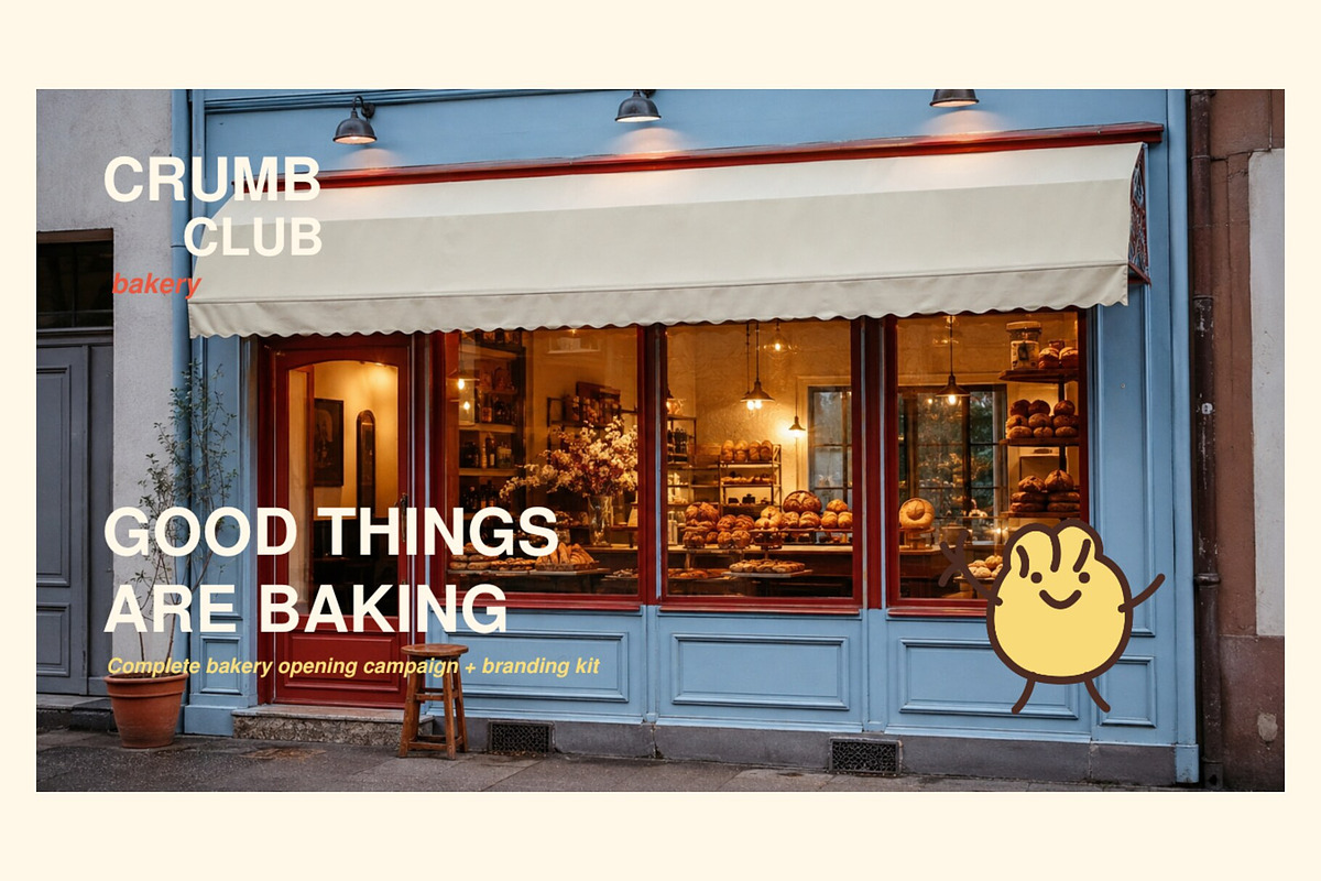 Bakery Campaign & Branding Kit, a Marketing Template by Dani Shami (Photo 1 of 8)