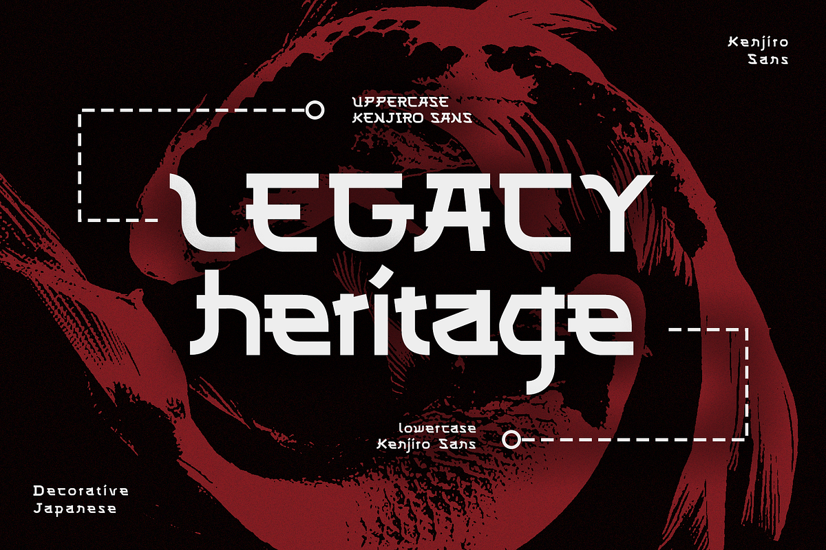 CF Kenjiro - Japanese Decorative, a Sans Serif Font by Indotype Foundry (Photo 3 of 10)
