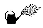 Floral Watering Can Design Bundle, an Illustration by Gaye Art (Thumbnail 4 of 31)