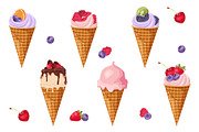 A set of sweet desserts, an Object Graphic by artdemidova (Thumbnail 5 of 9)