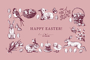Happy Easter Collection, a Seasonal Illustration by Elena Pimonova (Thumbnail 3 of 7)