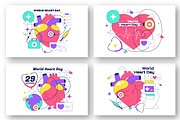 10 World Heart Day Illustration, a Healthcare Illustration by denayunebgt (Thumbnail 2 of 4)