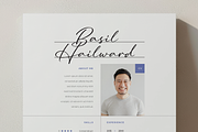 Resume With Handwriting Name, a Resume Template by Filip Studio (Thumbnail 1 of 4)