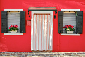 Colorful house entrance in Burano, an Architecture Photo by BOOCYS
