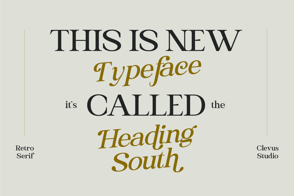 Heading South | Retro serif, a Serif Font by ClevUs (Photo 2 of 14)