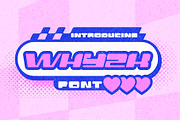 Why2K - Nostalgic 2000s Font, a Sans Serif Font by HipFonts (Thumbnail 1 of 9)