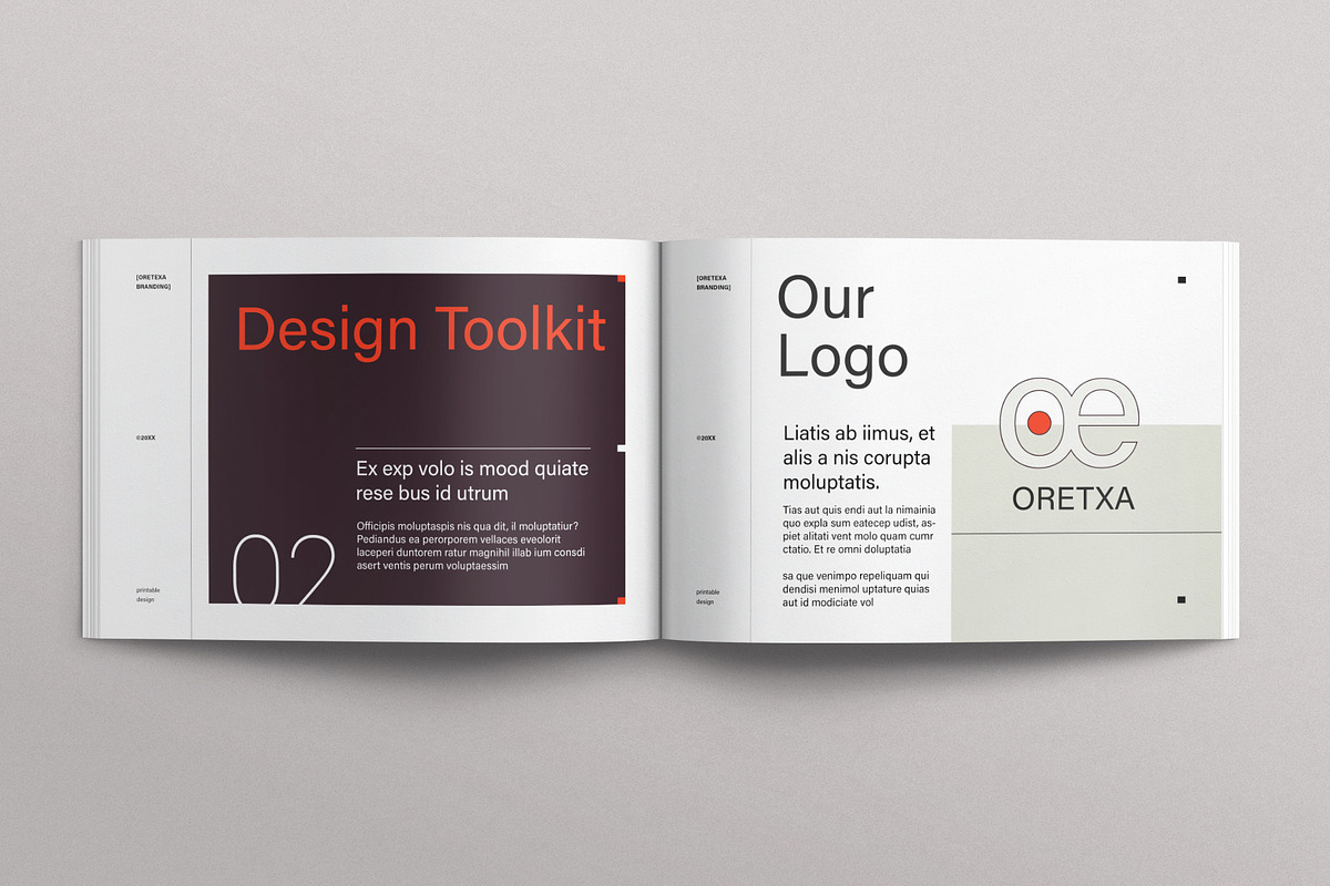 Creative Brand Identity Guidelines, a Brochure Template by E-Type (Photo 4 of 12)