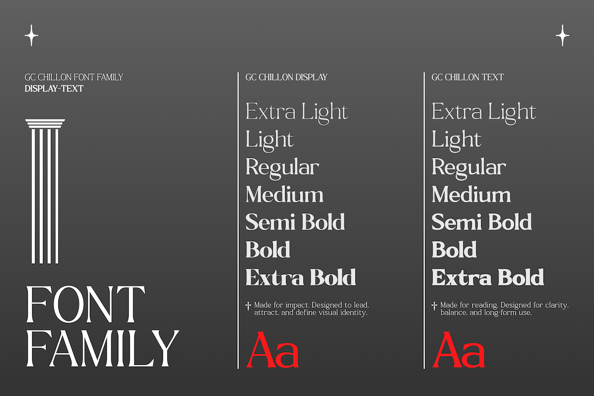 GC Chillon - Stylish Serif Display, a Serif Font by Glyphonic (Photo 2 of 15)