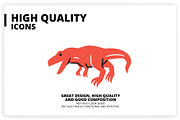 38 Dinosaur Elements x3 Styles, a Graphic by monkik (Thumbnail 22 of 22)