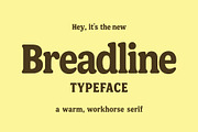 Breadline - Retro display typeface, a Font by Press & Pen (Thumbnail 1 of 7)