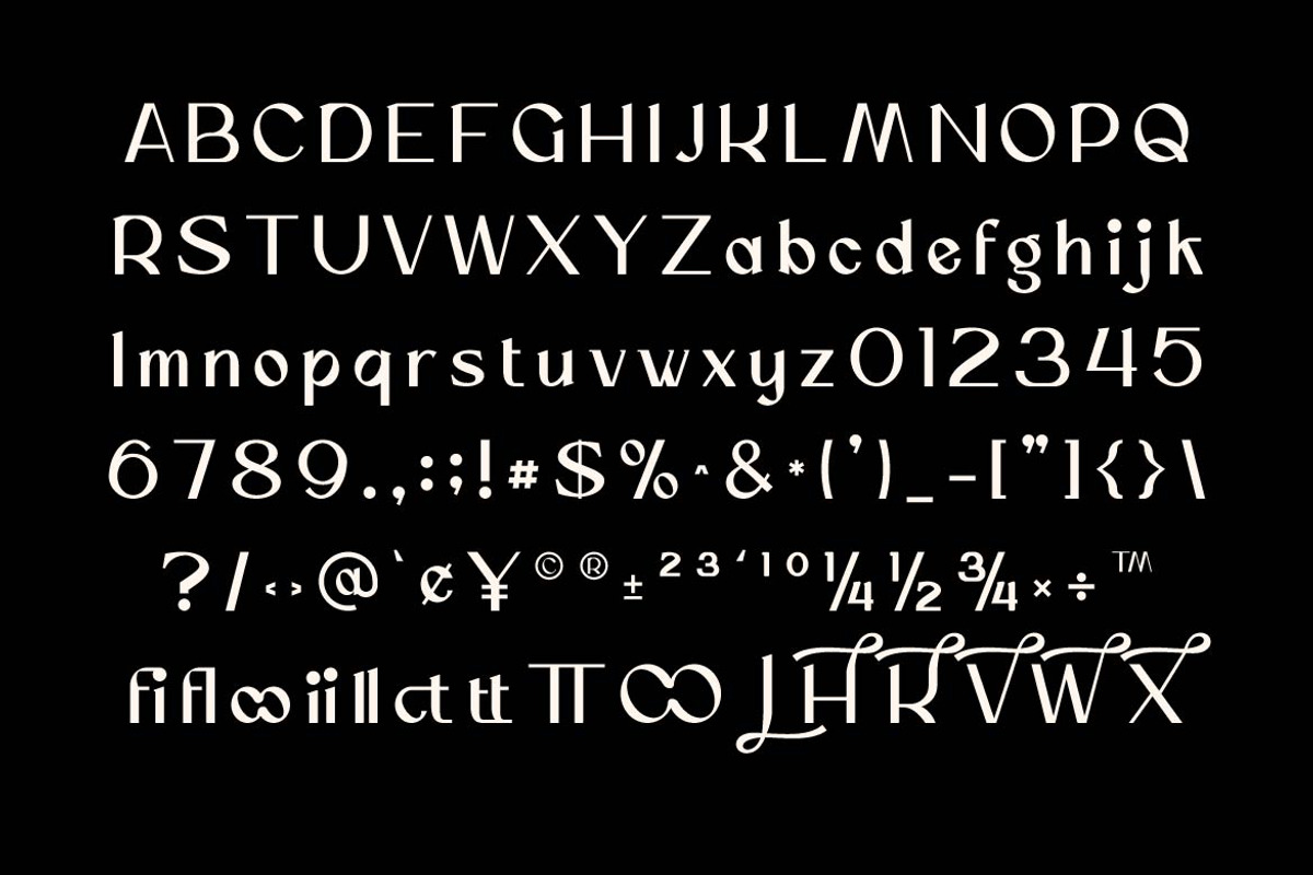 Vengance Luxury Sans Serif, a Sans Serif Font by Artiveko (Photo 5 of 6)